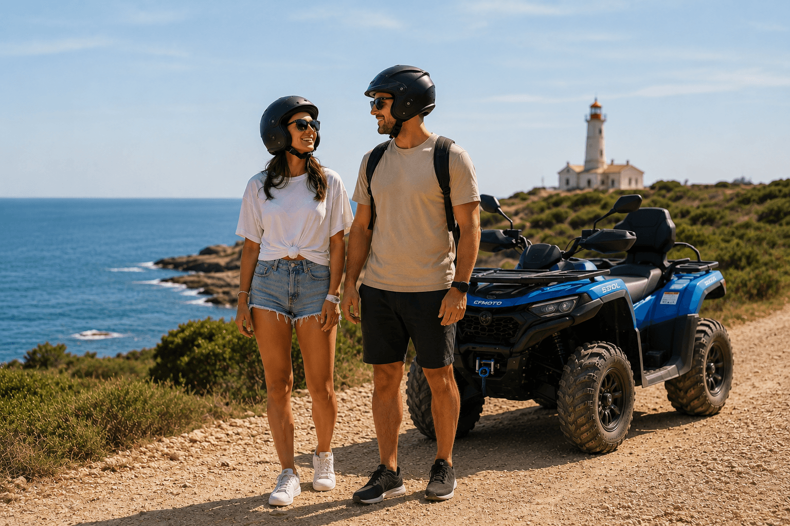 Quadfahrer auf einer Offroad-Strecke in Istrien