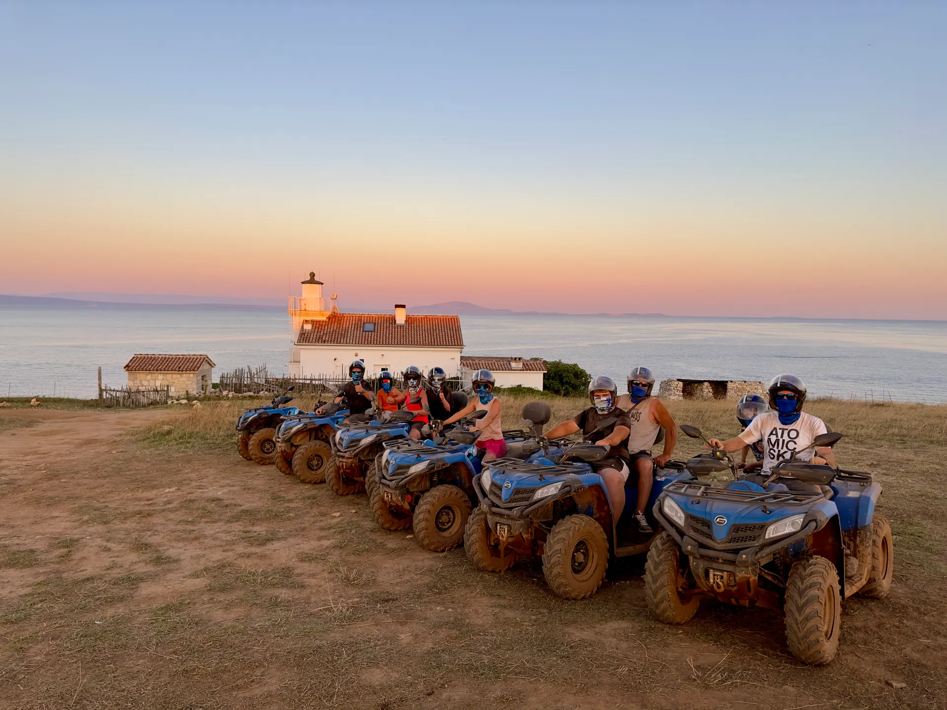 3M Quad Safari riders enjoying a scenic ATV route near Medulin